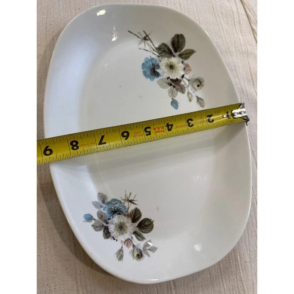 Pontesa Chinamoda Vintage Ironstone Oval Floral Serving Platter Made in Spain